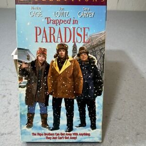 Trapped in Paradise VHS 1994 Nicolas Cage Jon Lovitz Dana‎ Carvey Comedy Movie